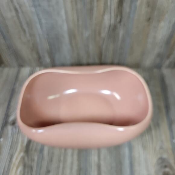 MCM Russel Wright Salad Serving Bowl Coral Steubenville American Modern Pottery - Picture 4 of 7